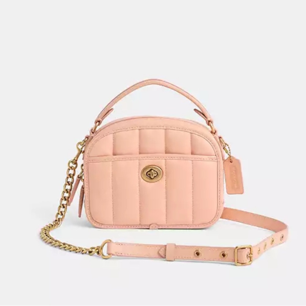 NWT Coach Lunchbox Top Handle With Quilting NWT